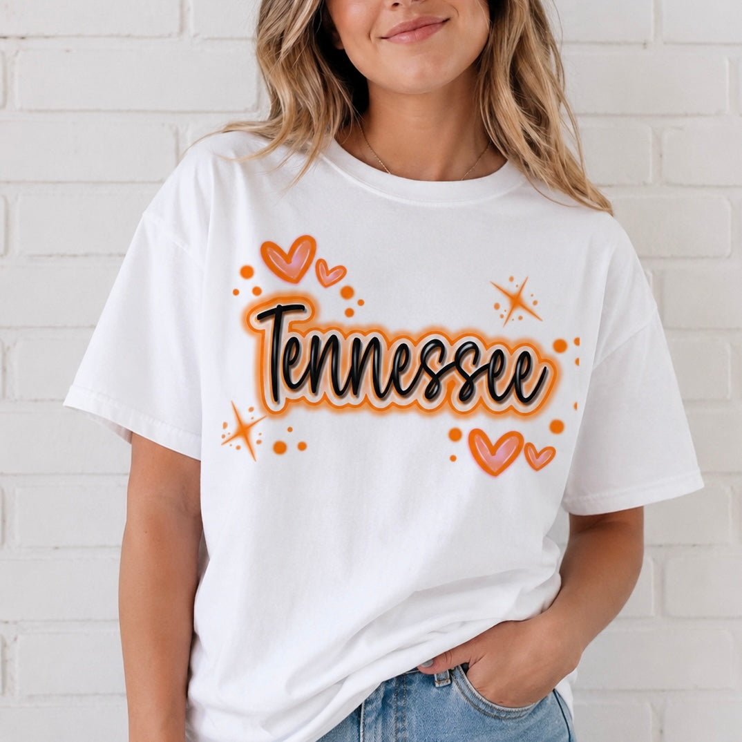 Airbrush Tennessee Graphic T-Shirt