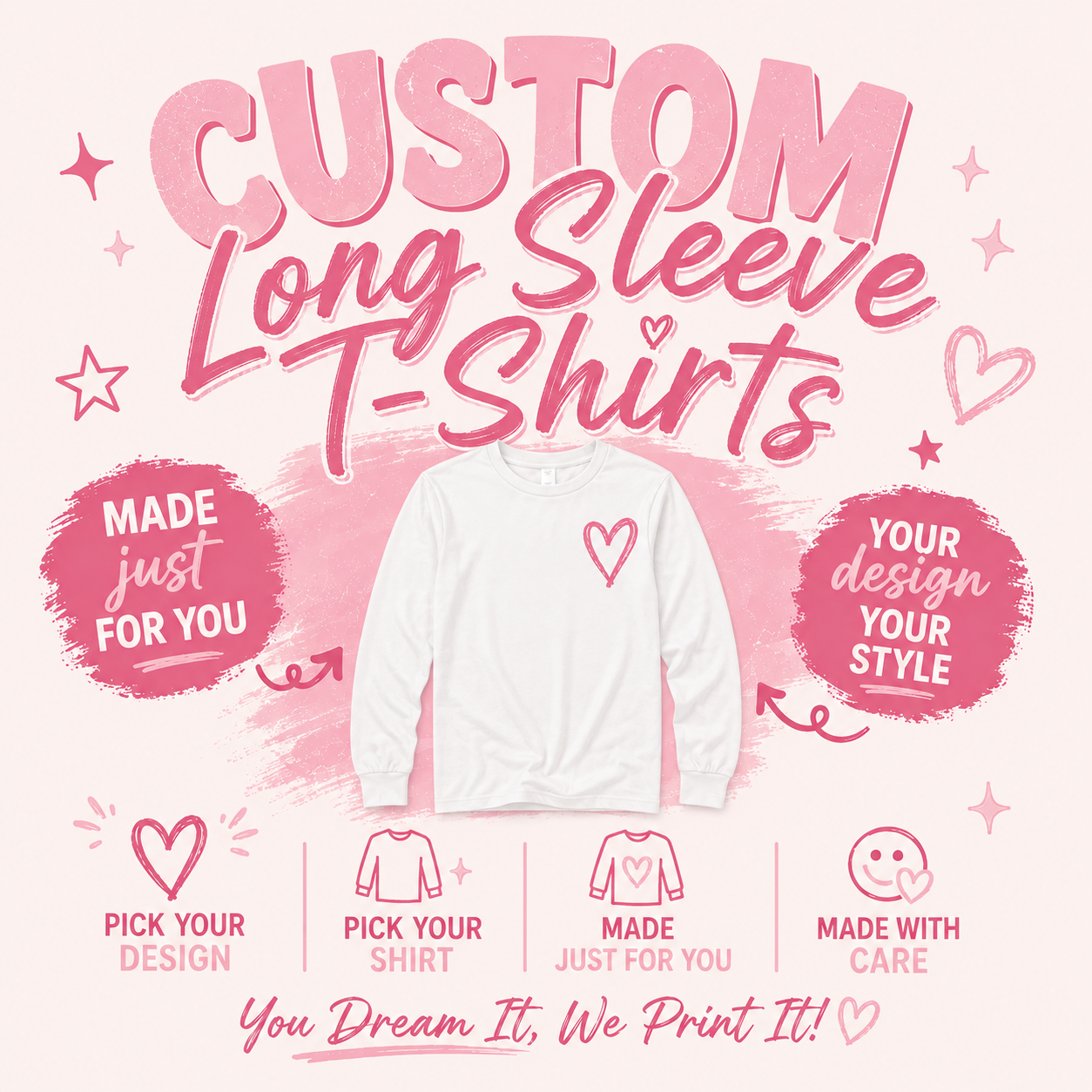 Custom Long Sleeve T-Shirts