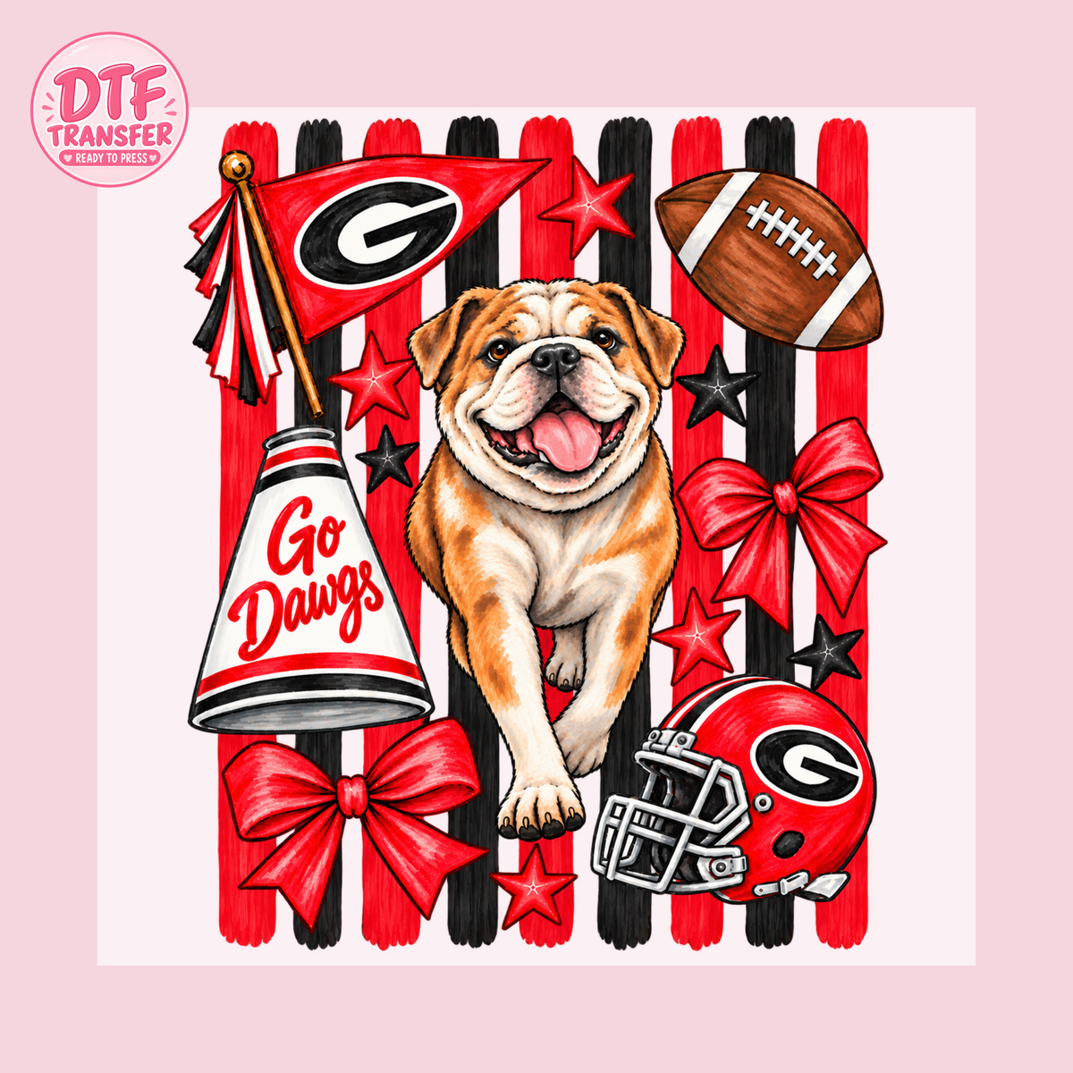 Georgia Bulldogs Game Day DTF Transfer