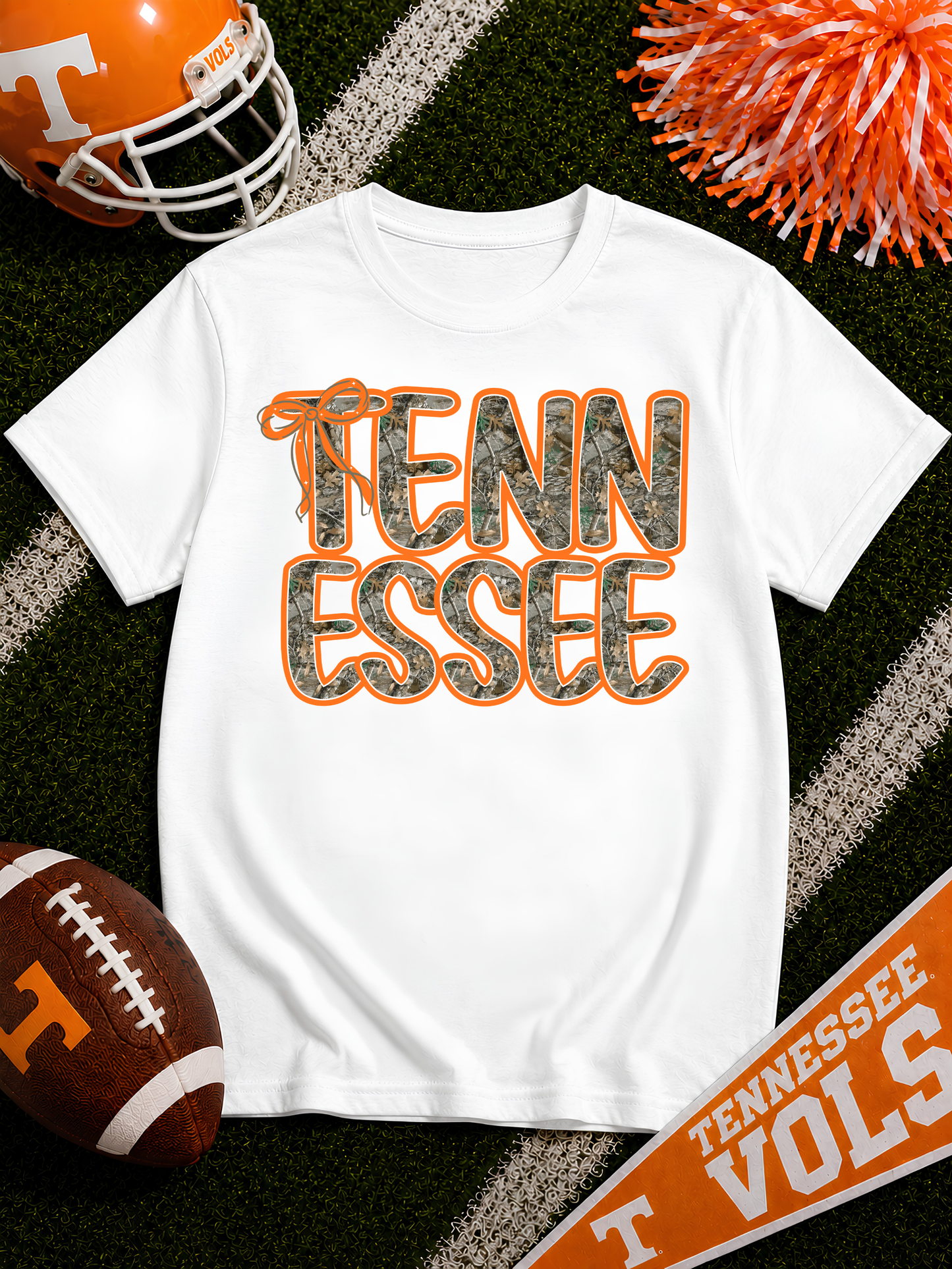 Tennessee Camo Bow Tee