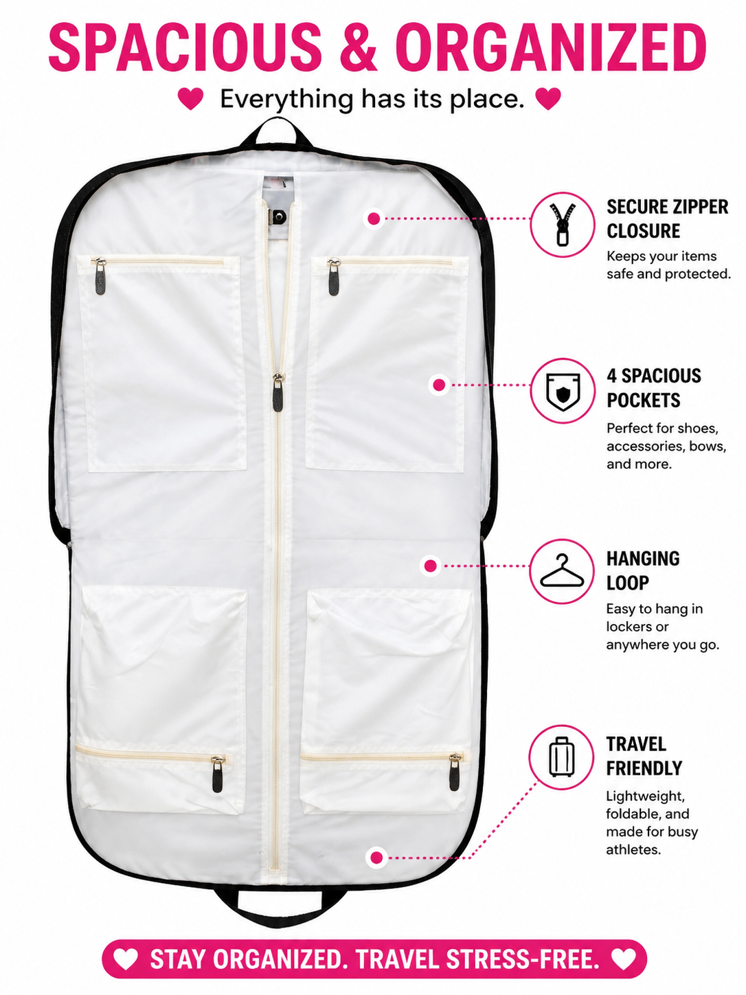 Glitter Rhinestone Garment Bag